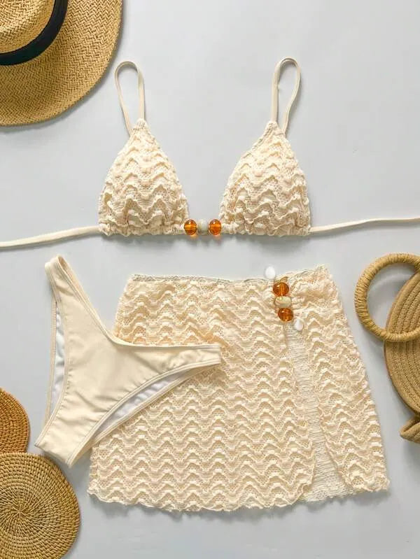 Biquíni Wavy Sun - Conjunto 3 Peças